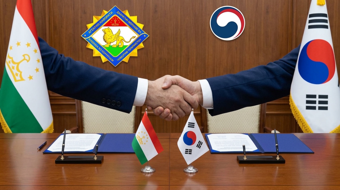 Tojikiston va Janubiy Koreya korrupsiyaga qarshi kurash bo'yicha memorandum imzoladilar.