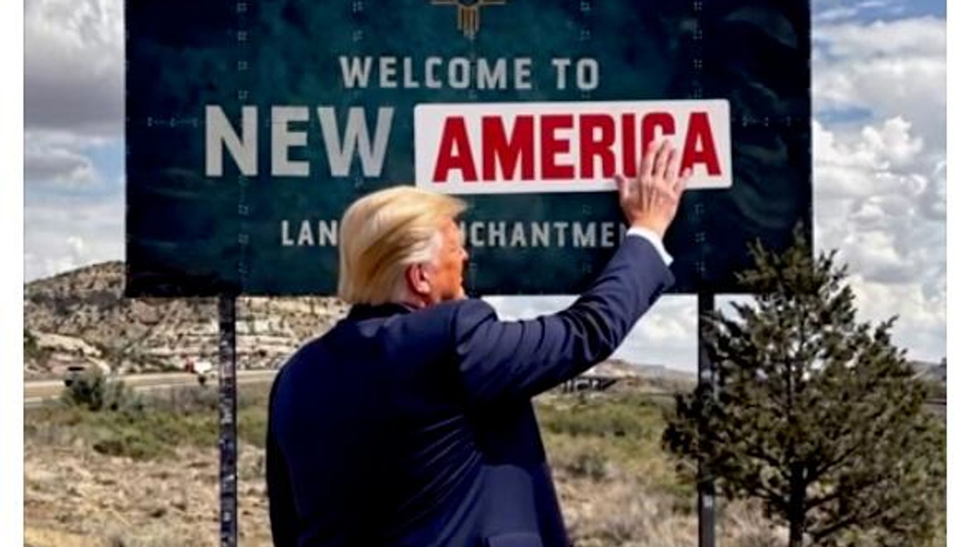 Tramp Nyu-Meksiko shtatini "Yangi Amerika" deb nomlashni taklif qildi