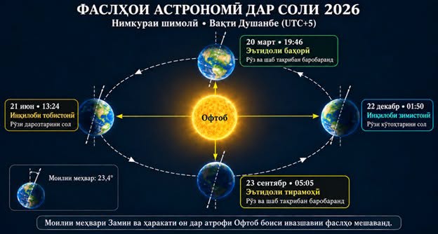 Tojikistonga astronomik kuz keldi.
