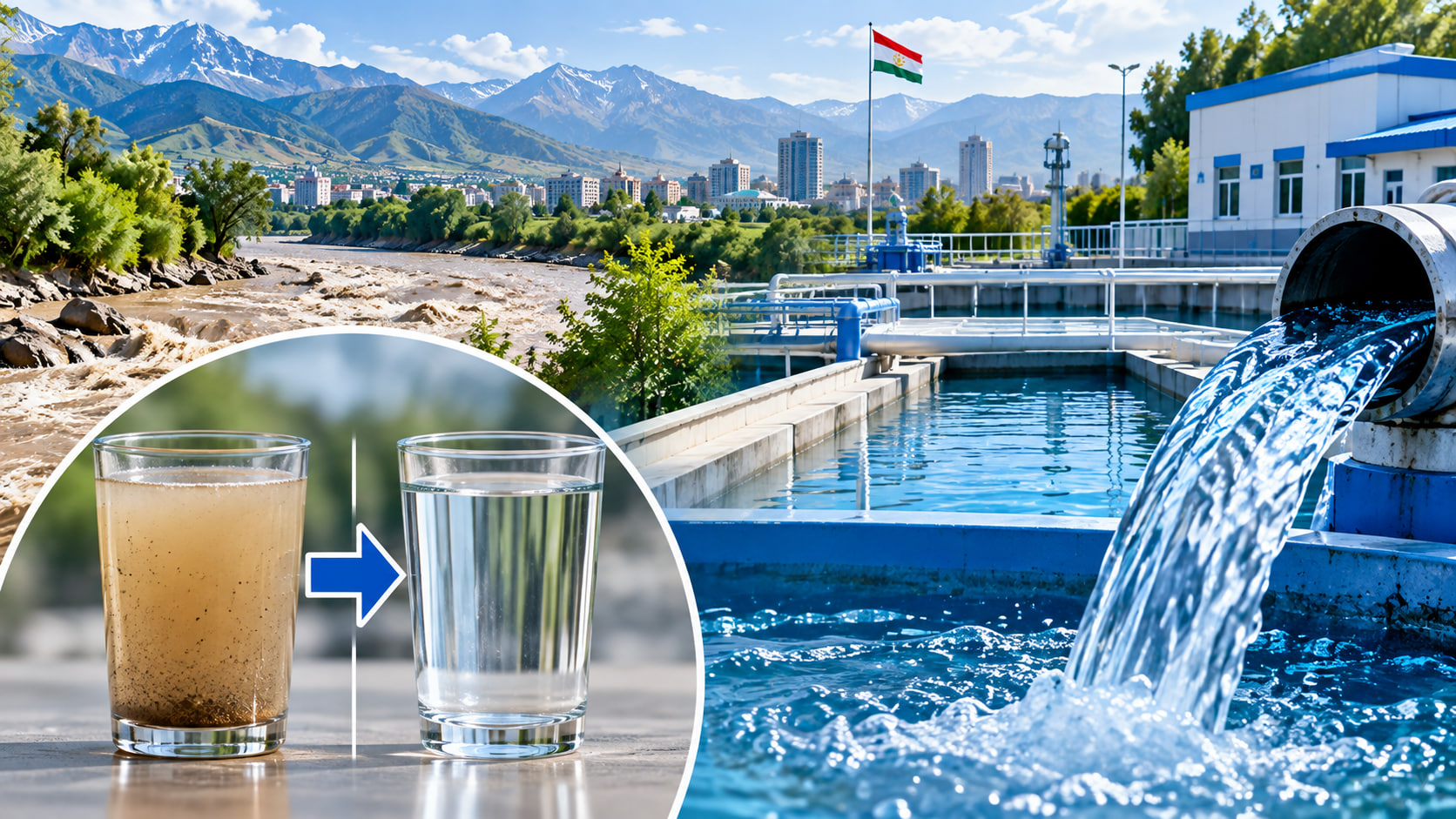 Dushanbe Vodokanal suv rangi va hidining o'zgarishini tushuntirdi.