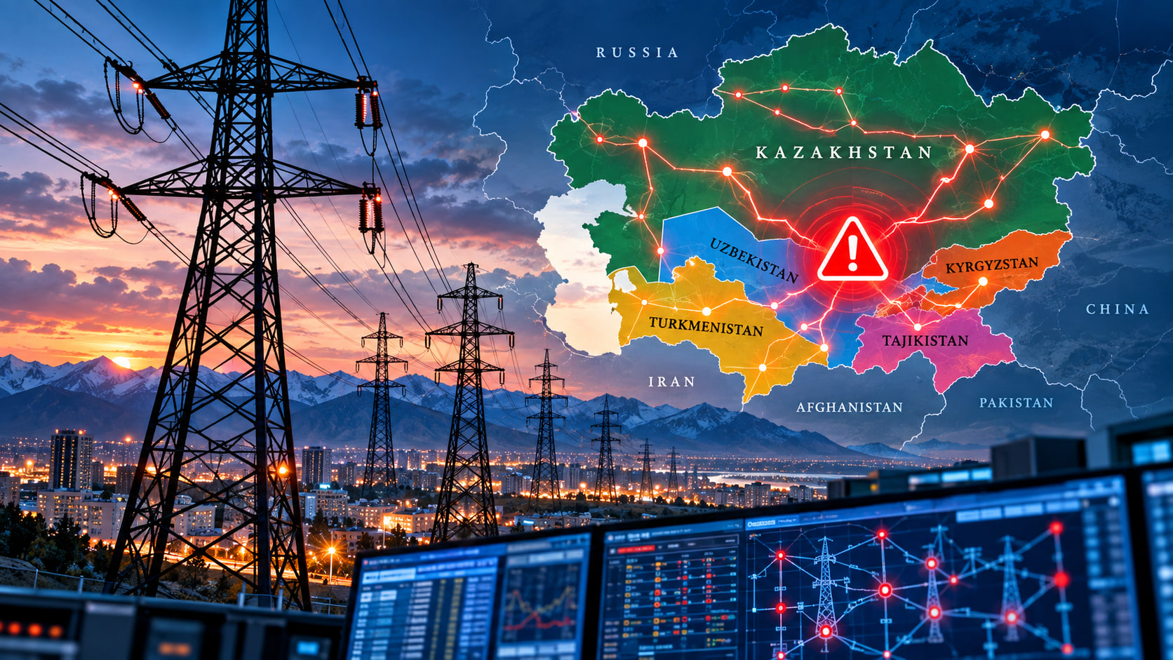 Markaziy Osiyo elektr tarmog'ida avariya yuz berdi.